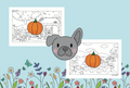 Howl-o-ween Colouring Page Bundle - DIGITAL DOWNLOAD