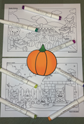 Howl-o-ween Colouring Page Bundle